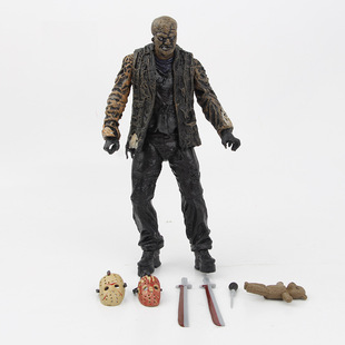 弗莱迪大战杰森手办人偶猛鬼街模型公仔摆件Freddy Jason娃娃塑料