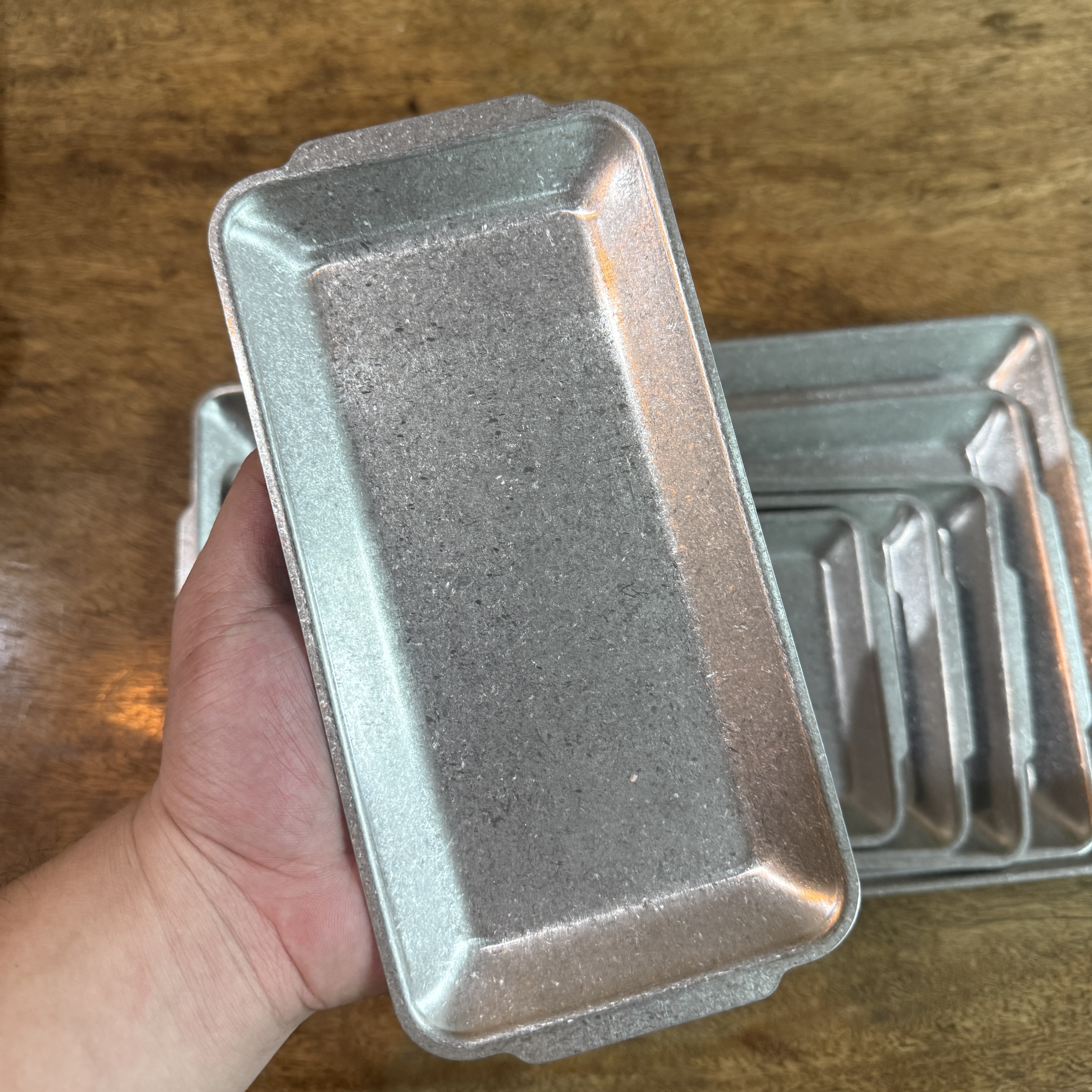 韩式不锈钢长方形盘商用烧烤托盘