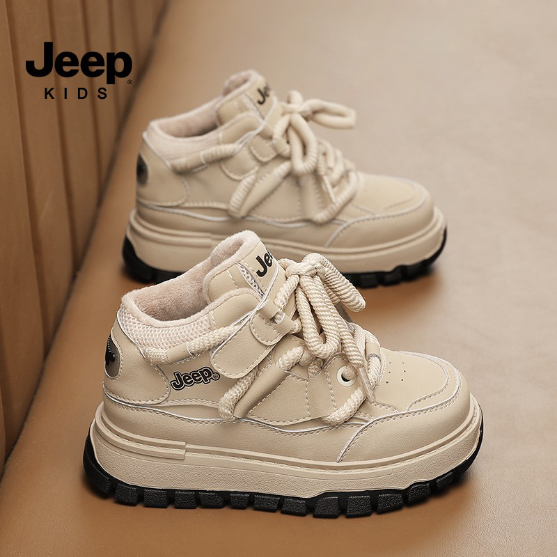 吉普儿童加绒运动鞋防滑防水耐磨