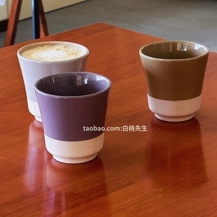 莫兰迪色INS风家居陶瓷水马克茶杯子咖啡拿铁拉花小众网红耐高温
