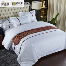 五星级酒店床单三四件套宾馆床上用品民宿全棉被套被罩纯棉套件