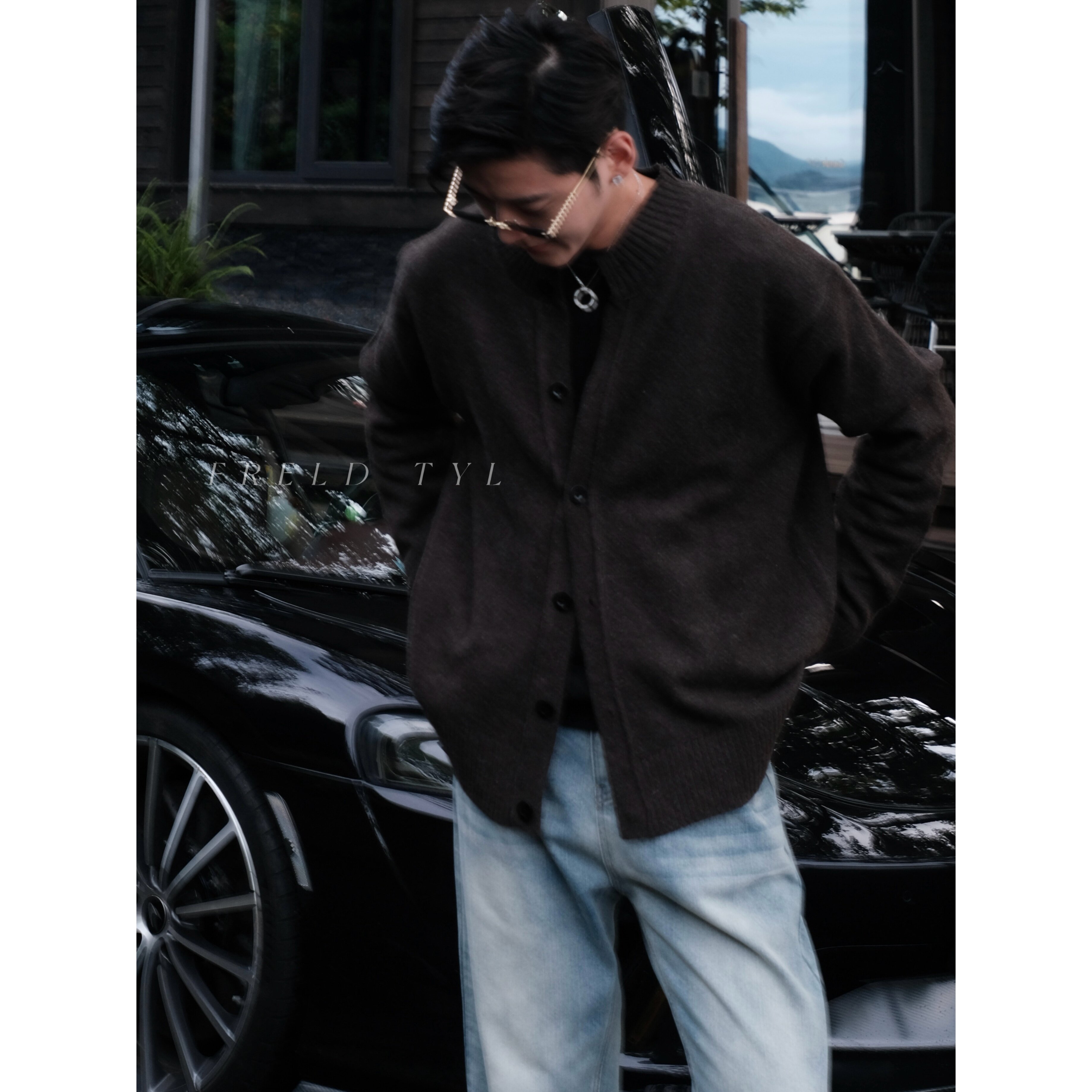 TY26/秋季云朵级羊毛针织松弛感开衫宽松休闲毛衣开衫外套