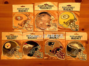NFL爱国者 49人包装工牛仔钢人野马老鹰冰箱贴磁性贴