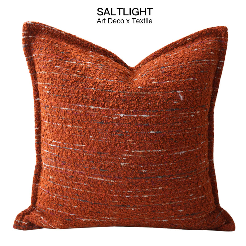 光与盐简约现代红色抱枕靠枕沙发客厅靠垫床上靠枕民宿