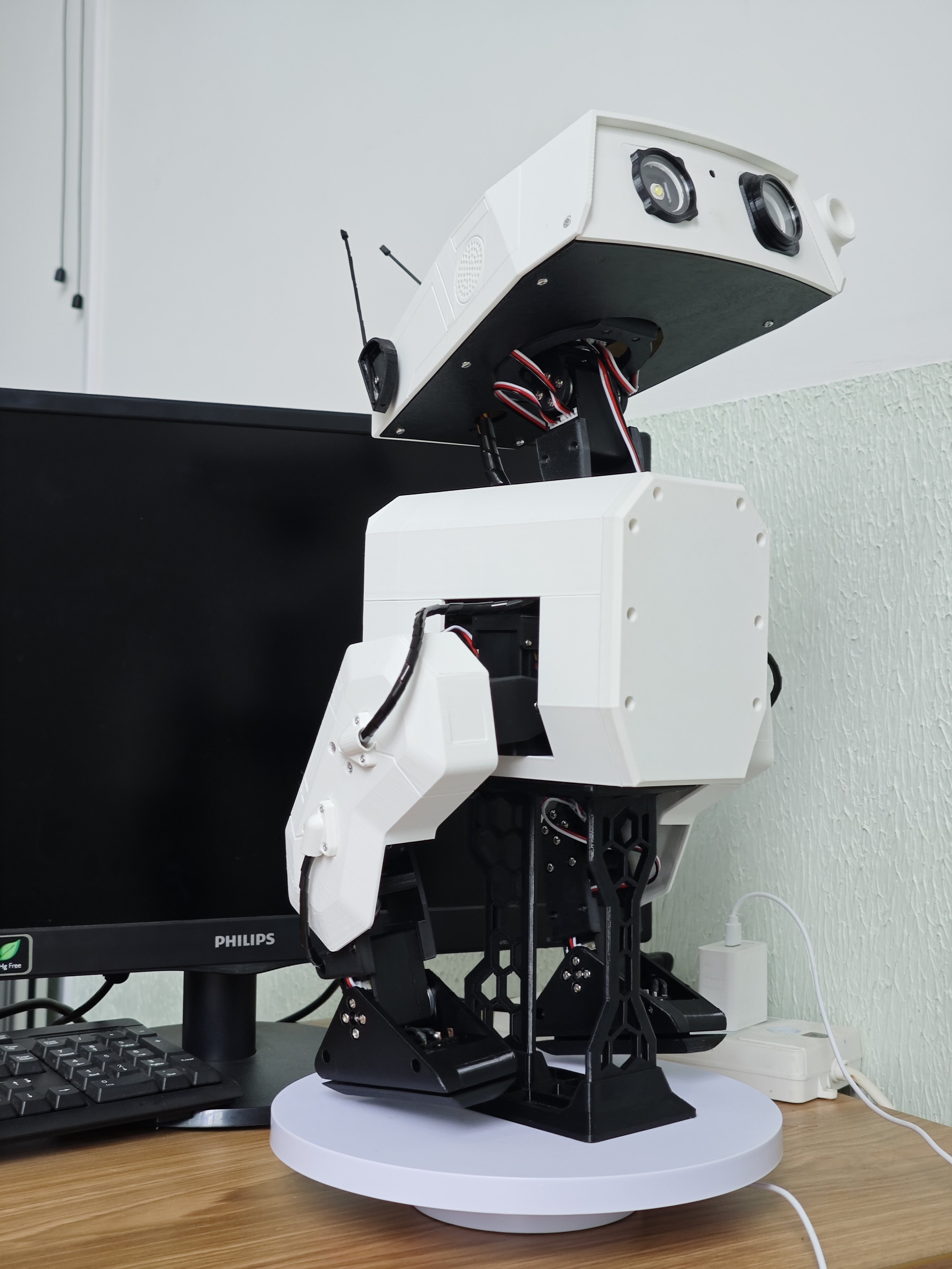 openduckminiv2树莓派语音视觉双足机器人强化学习支持二次开发