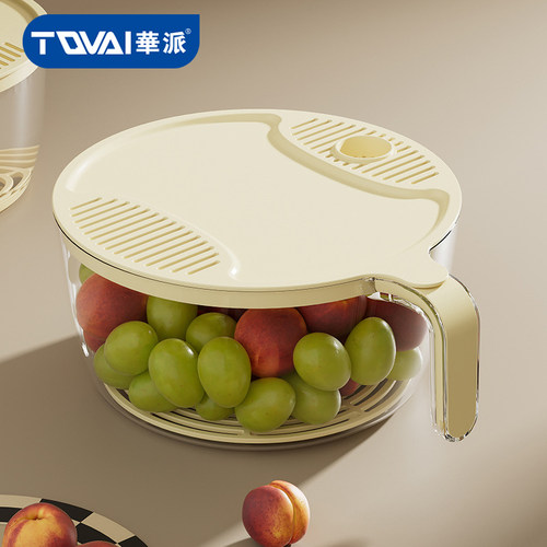 TQVAI/华派多功能淘米沥水篮子