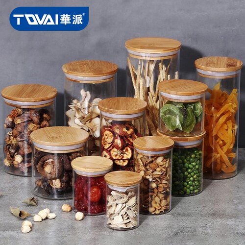 透明厨房储物干果玻璃密封罐