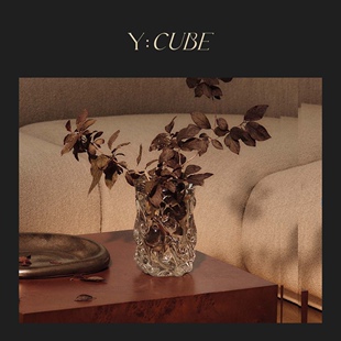 在途Y:CUBE丹麦进口fermLIVING Virelle客厅卧室玻璃礼物摆件花瓶