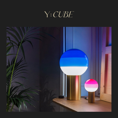 现货Y:CUBE西班牙进口Marset Dipping Light卧室床头彩色玻璃台灯