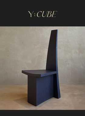 Y:CUBE | kar studio Samurai Sword Chair侘寂风黑色餐书桌椅子