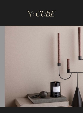 Y:CUBE丹麦进口ferm LIVING Avant Candelabra黑色金属造型烛台