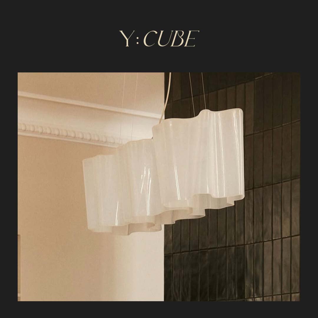 现货Y:CUBE意大利进口Artemide Logico客厅餐厅手工吹制玻璃吊灯