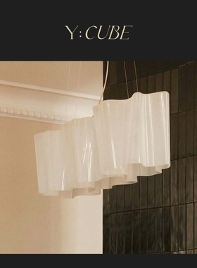 现货Y:CUBE意大利进口Artemide Logico客厅餐厅手工吹制玻璃吊灯