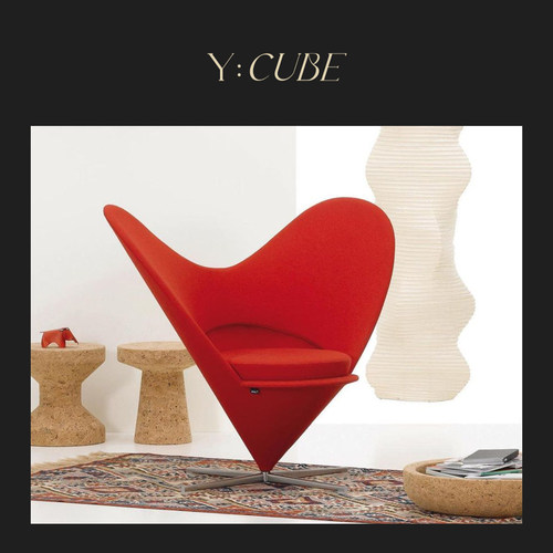 现货Y:CUBE瑞士Vitra Heart Cone Chair爱心椅大师设计客厅经典椅
