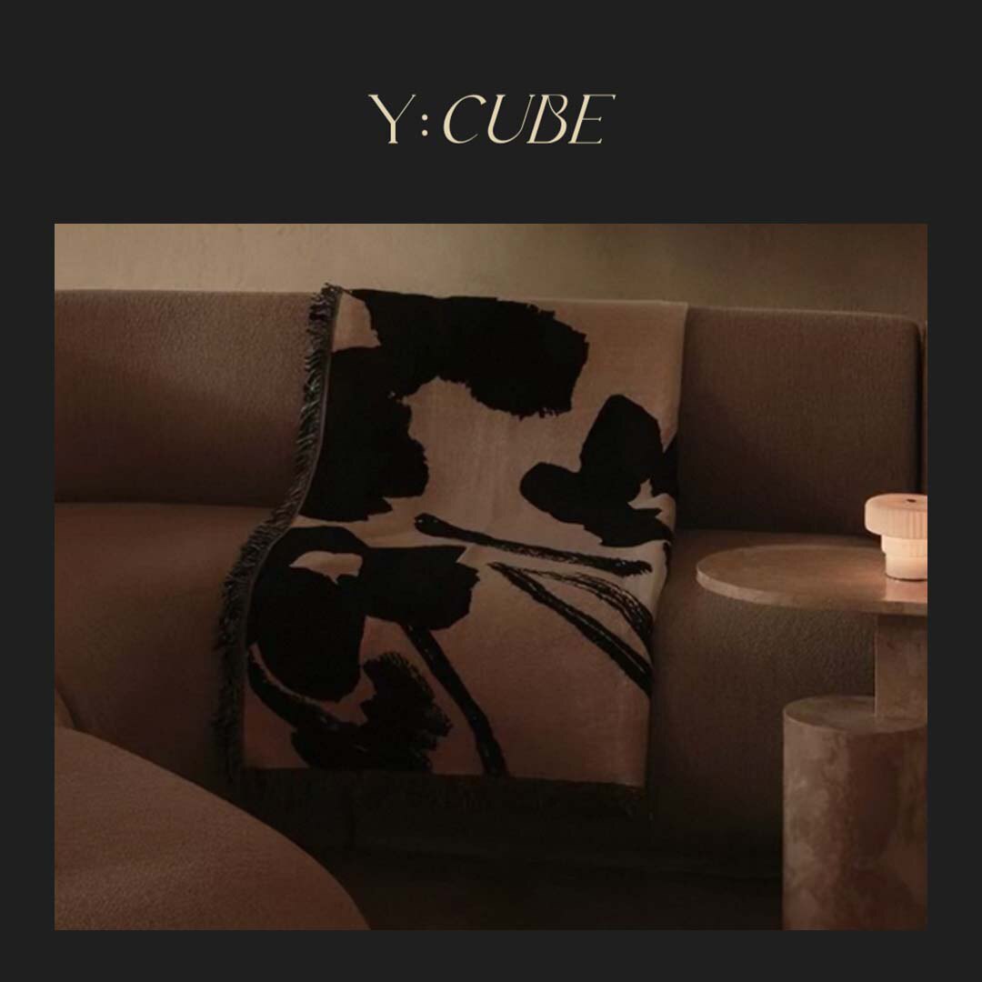 现货Y:CUBE丹麦进口fermLIVING Cilla卧室客厅沙发有机棉挂毯子