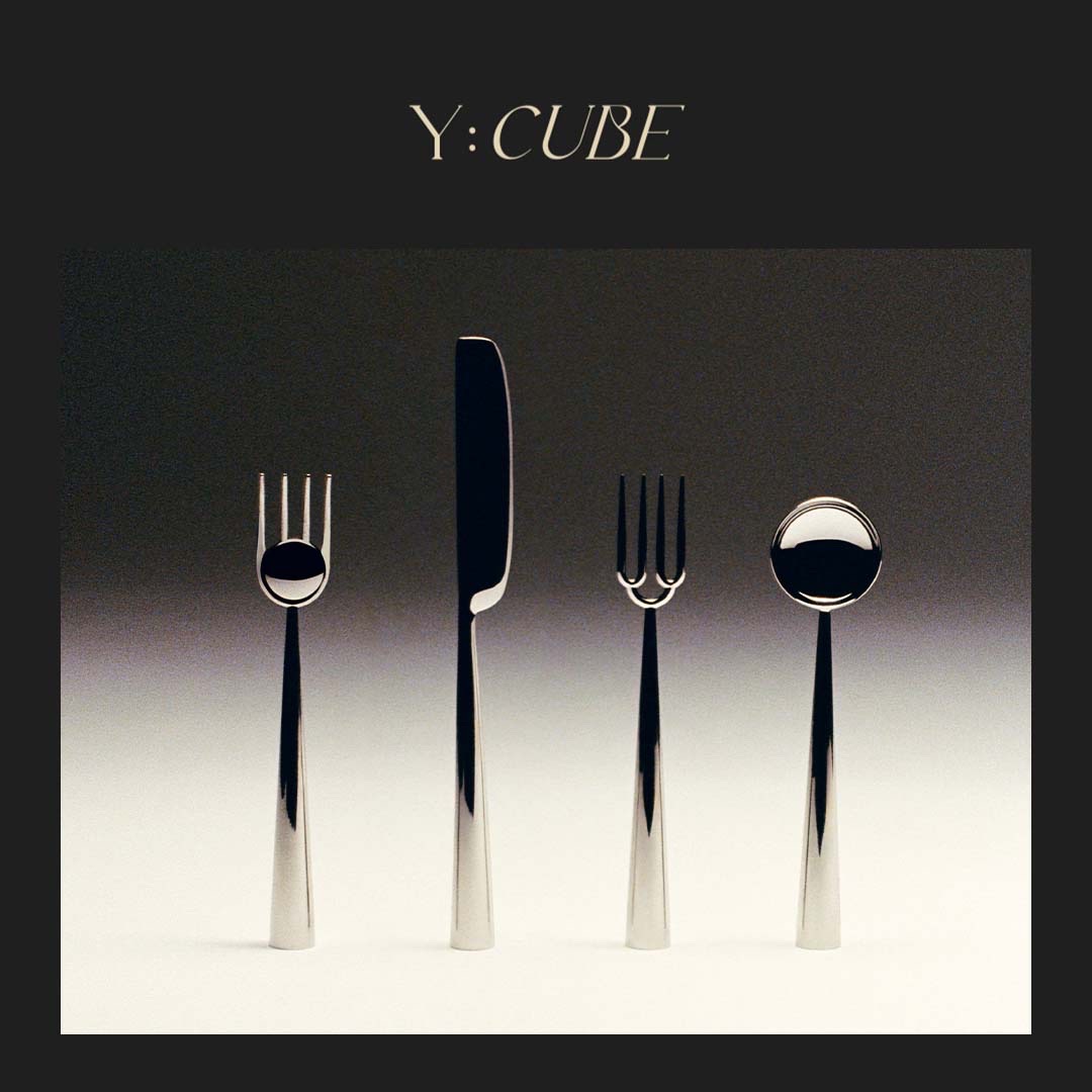 Y:CUBE | the coming不锈钢简约艺术现代造型中西餐刀叉子勺子