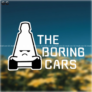 The Boring Cars TBC贴纸三角车窗贴纸小车卡通手绘贴纸汽车贴纸