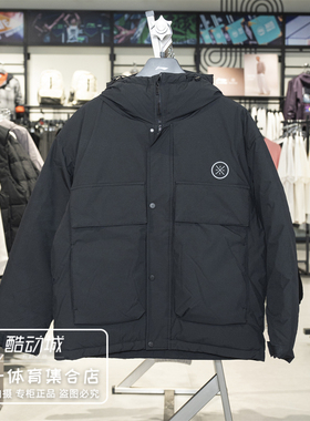 李宁羽绒服男子2025冬季新款韦德系列鹅绒宽松连帽外套AYMV063