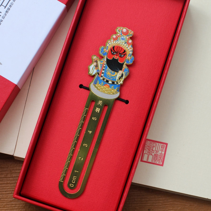 北京剧脸谱书签中国风特色礼品出国送老外老师外国同学纪念品礼物