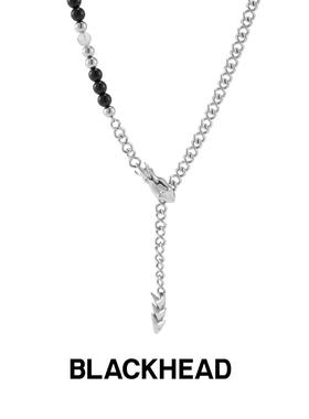 BLACKHEAD/黑头叁蛇灵引系列黑玛瑙蛇形项链