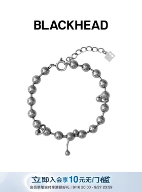 BLACKHEAD/黑头S925银穿刺圆珠手链简约原创设计女新款秋冬百搭