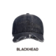 BLACKHEAD 贺峻霖同款 黑头深海回响水洗牛仔异形帽檐棒球帽