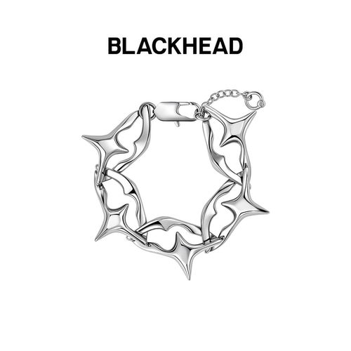 BLACKHEAD菱形光棱尖刺手链