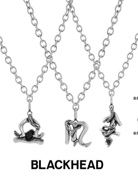 BLACKHEAD/黑头S925银星座系列纯银吊坠简约12星座设计个性时尚