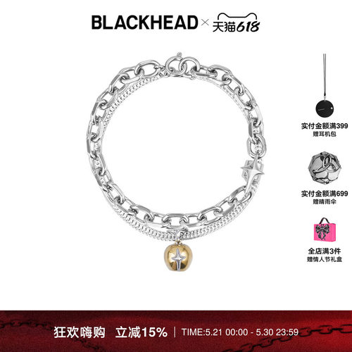 BLACKHEAD情侣choker双层手链