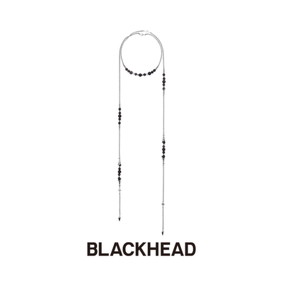 BLACKHEAD/黑头新月骑士系列守护铃长毛衣链原创设计原创设计朋克
