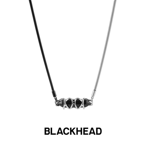 【田栩宁同款】BLACKHEAD/黑头星锥黑玛瑙拼接项链简约原创设计