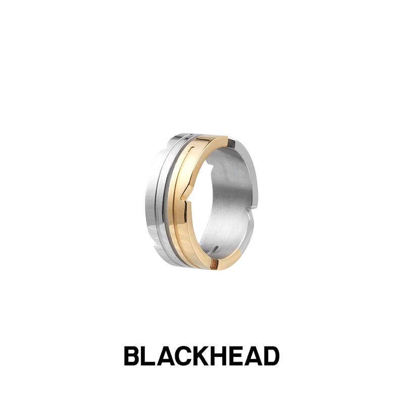 BLACKHEAD情侣款金银拼色戒指