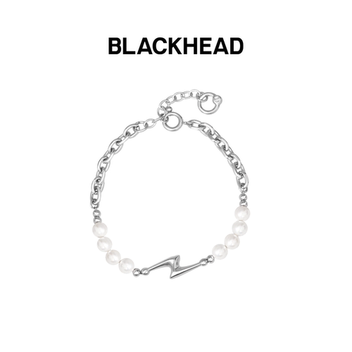 BLACKHEAD闪电仿珍珠拼接手链