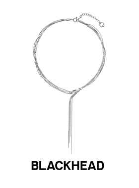 BLACKHEAD/黑头新月骑士系列守护铃流苏项链原创设计新年