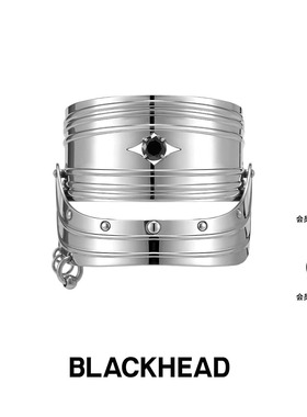 【吉克隽逸同款】BLACKHEAD/黑头新月骑士系列骑士盔甲双层手镯