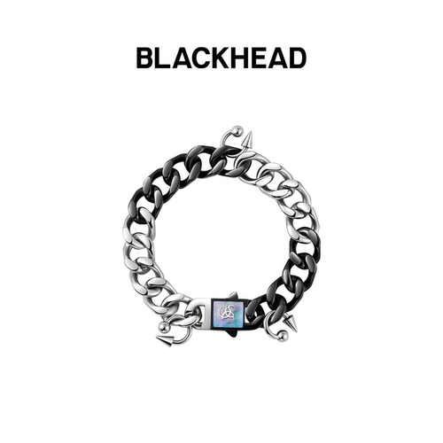BLACKHEAD古巴链穿刺环手链