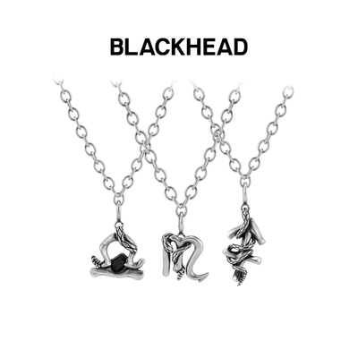 BLACKHEAD/黑头S925银星座系列纯银吊坠简约12星座设计个性时尚