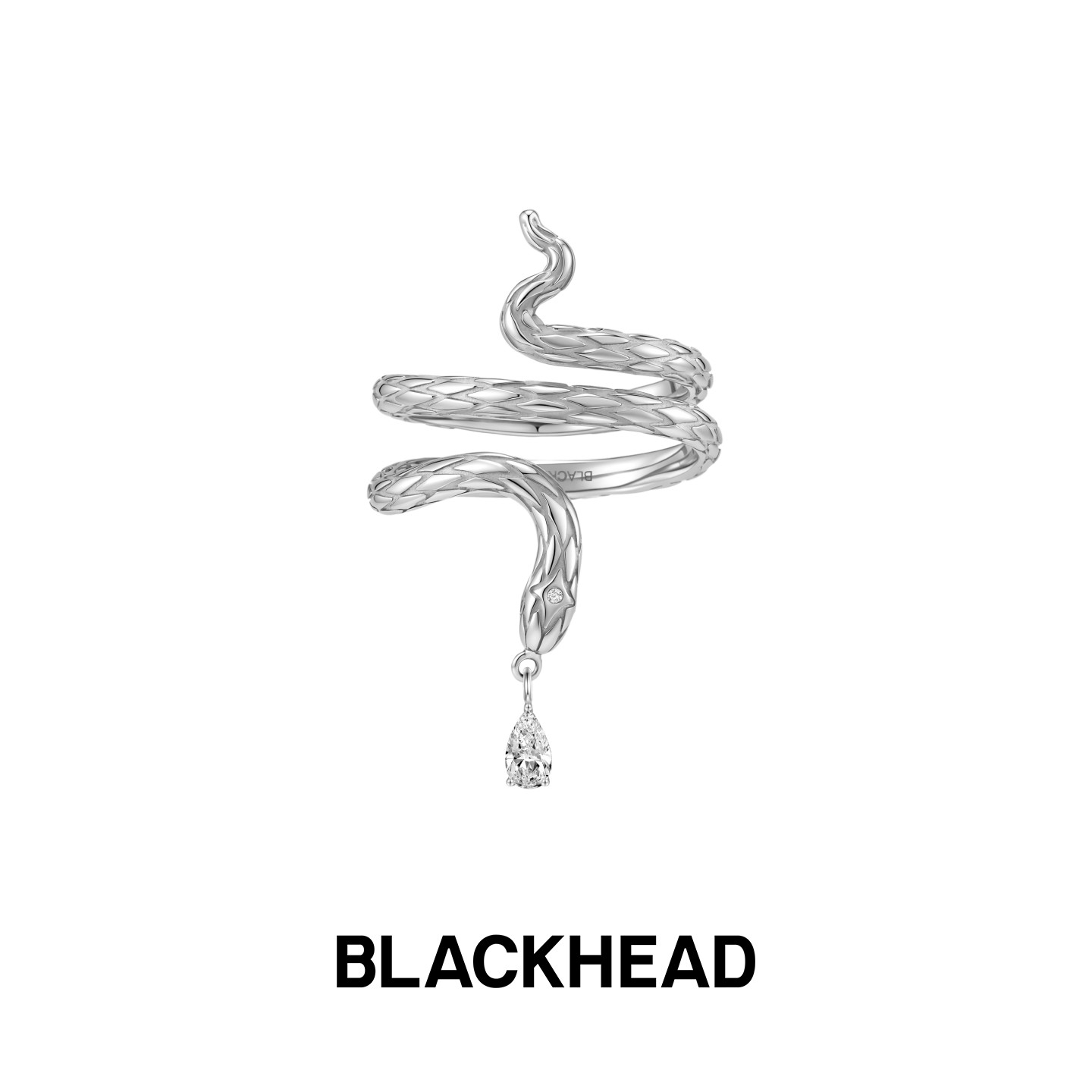 BLACKHEAD叁蛇共生系列吊坠戒指图片