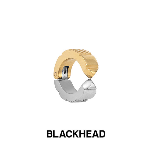 简约拼色免耳夹无耳洞女潮设计师