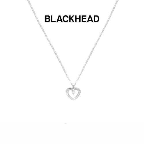 BLACKHEAD/黑头新款925银爱心小巧简约项链纯银女520