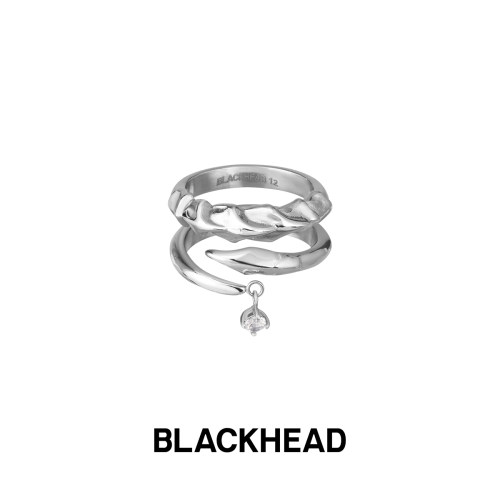 【蔡徐坤同款】BLACKHEAD/黑头新款小众蝎尾尾刺戒指情侣七夕礼物