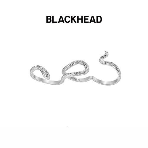 BLACKHEAD叁蛇缠绕三指戒