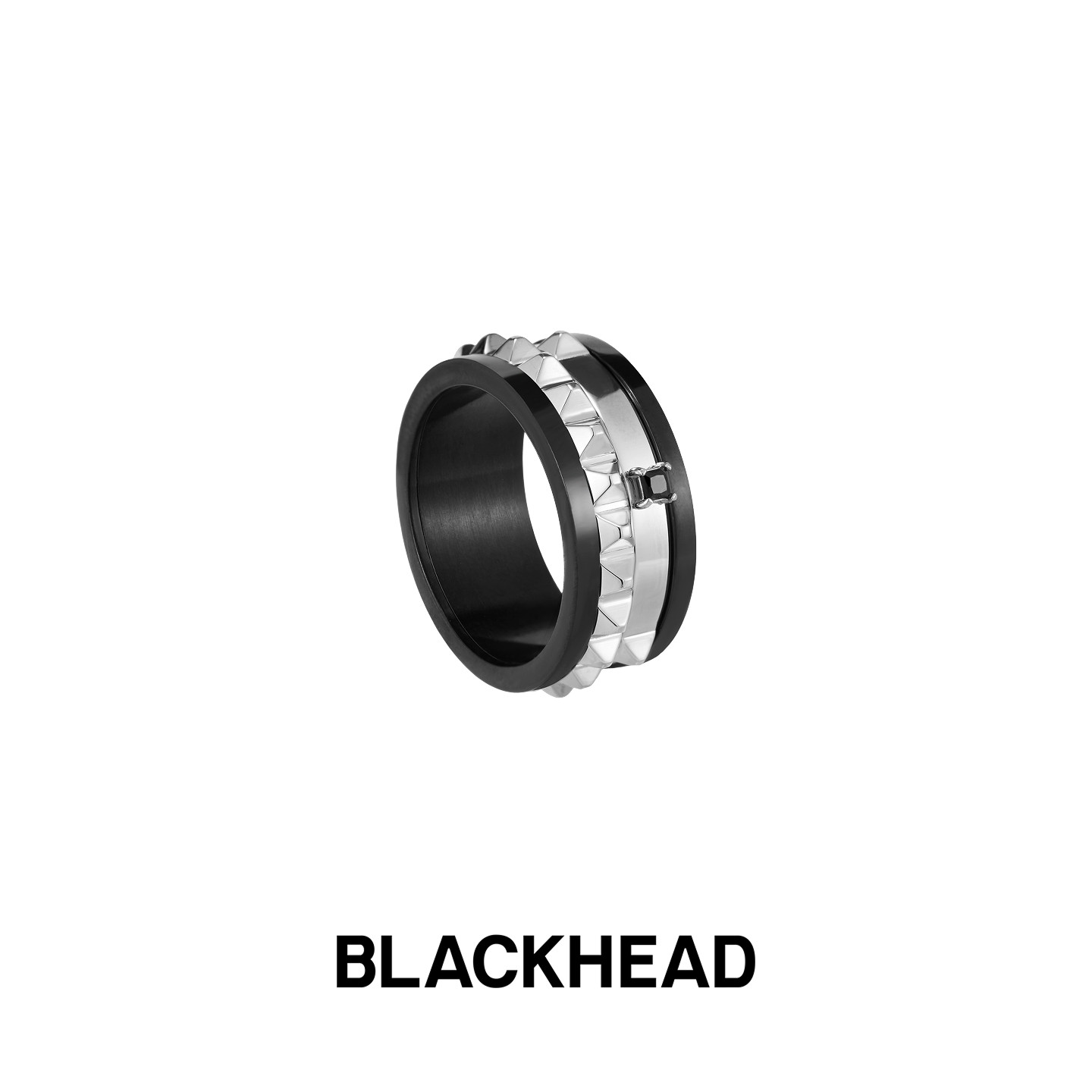 【文俊辉同款】BLACKHEAD/黑头新款坏浪漫系列失控旋转戒指情侣款