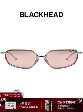 BLACKHEAD/黑头出逃舞会系列穿刺环窄框墨镜个性原创设计