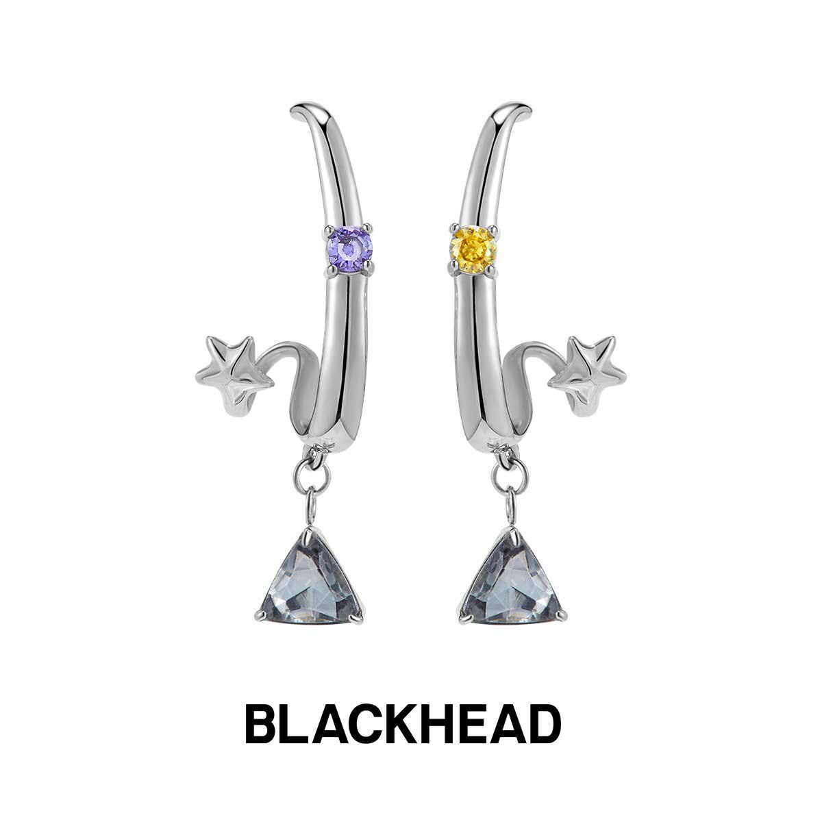 BLACKHEAD/黑头圣诞述系列圣诞彩钻耳环简约个性原创设计,饰品/流行首饰/时尚饰品新,耳环,淘宝优惠券,粉丝福利购,淘宝优惠卷