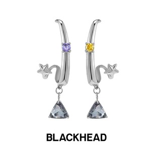 BLACKHEAD/黑头圣诞述系列圣诞彩钻耳环简约个性原创设计