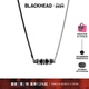 BLACKHEAD 田栩宁同款 黑头星锥黑玛瑙拼接项链简约原创设计