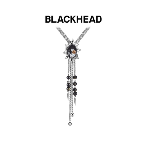 BLACKHEAD流光钻石皮绳抽拉链