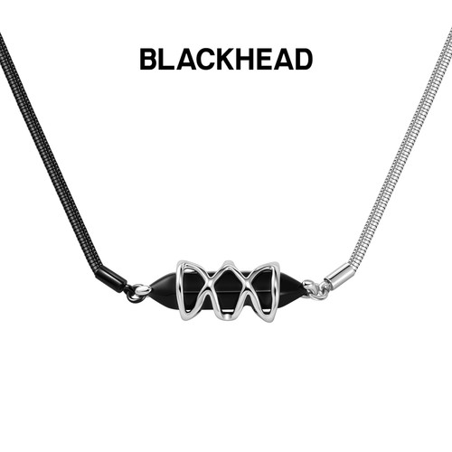 【田栩宁同款】BLACKHEAD/黑头星锥黑玛瑙拼接项链简约原创设计