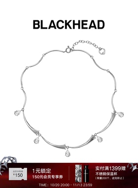 BLACKHEAD/黑头出逃舞会系列花瓣吊坠拼接项链个性简约原创设计新